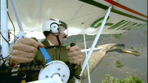 Nigel flying along side a giant pterosaur Nigel flying along side a giant pterosaur